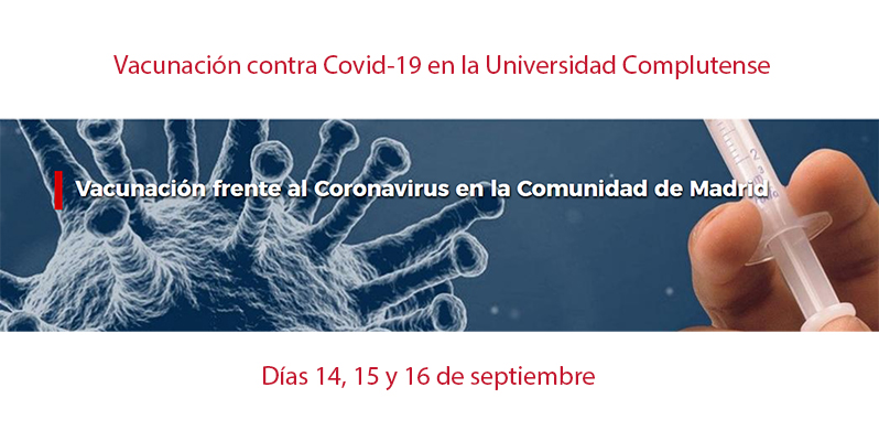 Puntos de vacunación contra Covid 19 en la Complutense